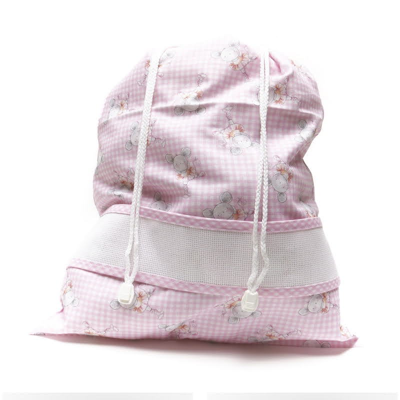 Sacchetto Asilo 32x41 cm Topina Ballerina - Personalizzato con nome