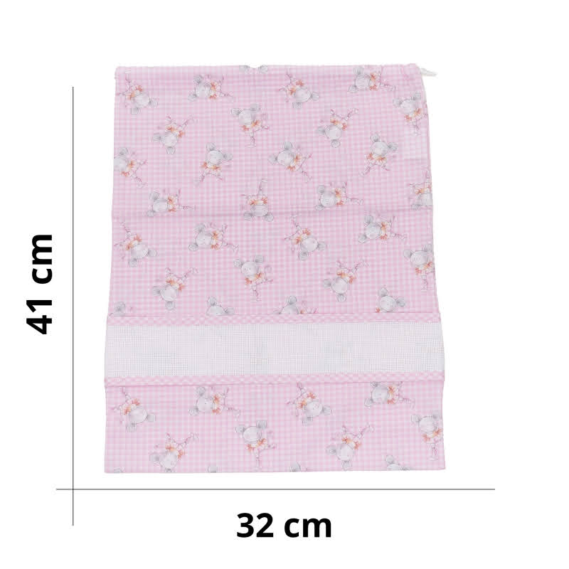 Sacchetto Asilo 32x41 cm Topina Ballerina - Personalizzato con nome