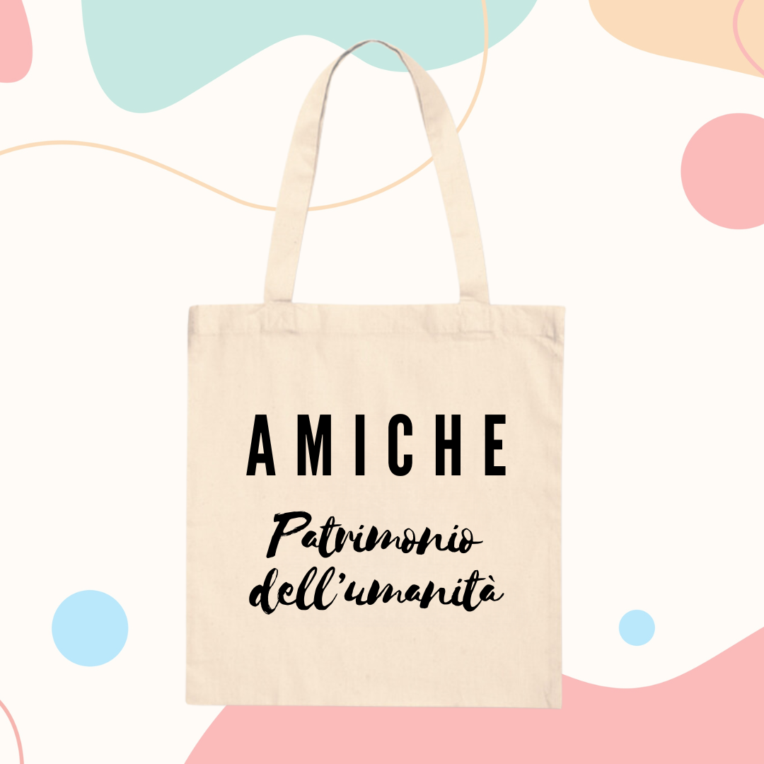 Borsa in Tela Tote Bag Colorata - Personalizzabile - Fili e Stelle