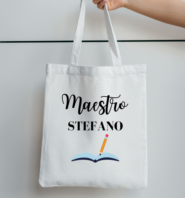 Borsa in Tela Tote Bag Colorata - Personalizzabile - Fili e Stelle