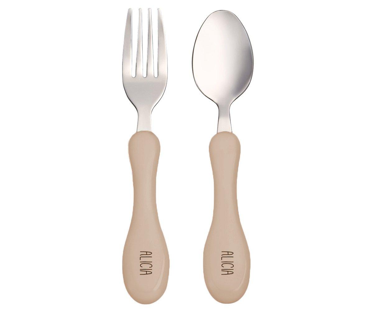 Set Posate Forchetta e Cucchiaio Personalizzate - Colori Vari - Fili e Stelle