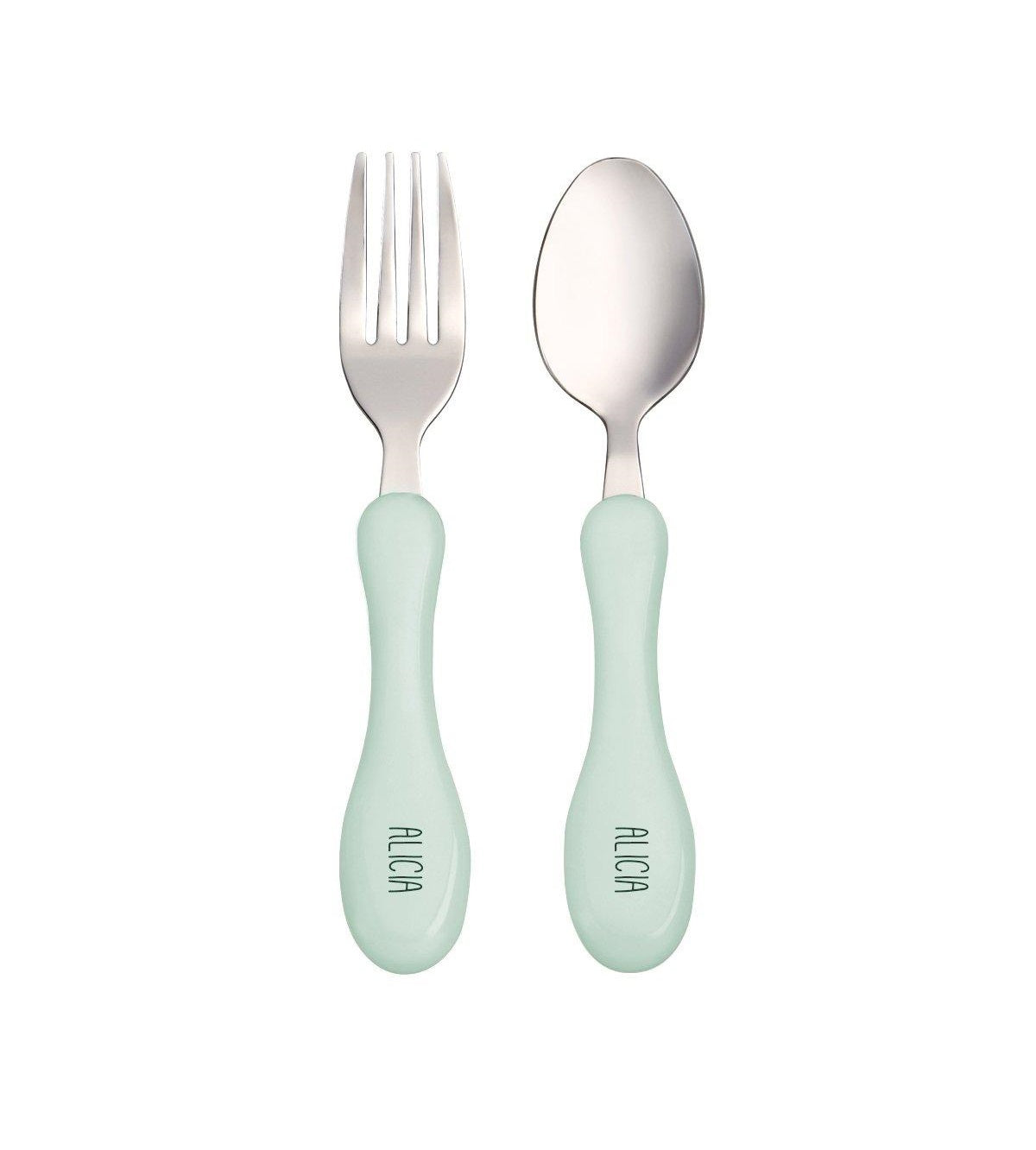 Set Posate Forchetta e Cucchiaio Personalizzate - Colori Vari - Fili e Stelle