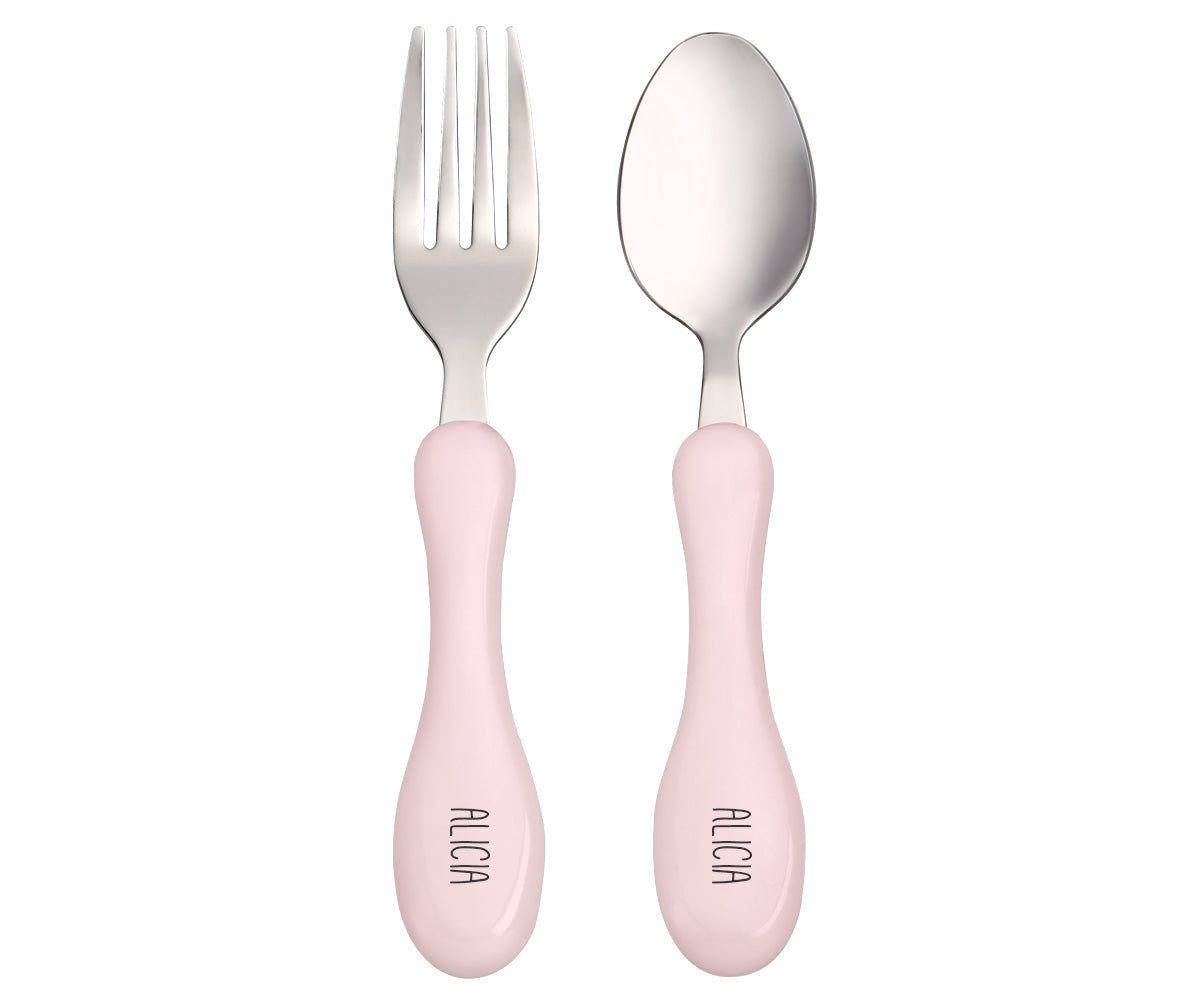 Set Posate Forchetta e Cucchiaio Personalizzate - Colori Vari - Fili e Stelle