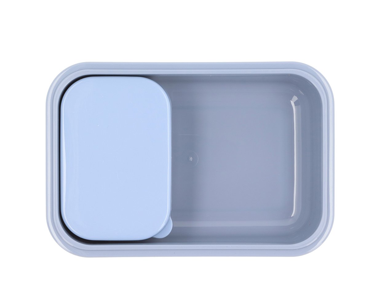 Bento Box Monneka Stripes Blue Personalizzabile con nome