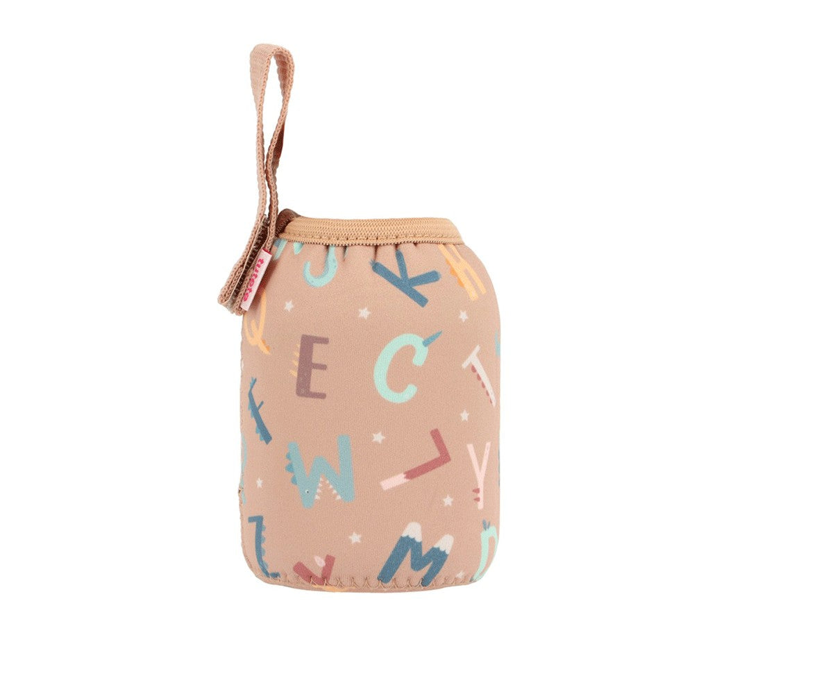 Borraccia Acciaio Fodera Funny Letters 350ml - Personalizzabile