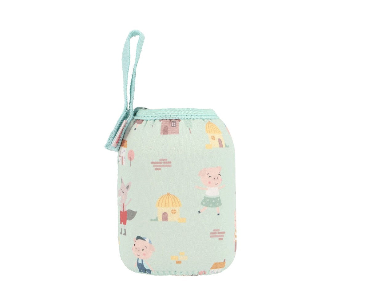 Borraccia Acciaio Fodera The Three Little Pigs 350ml - Personalizzabile