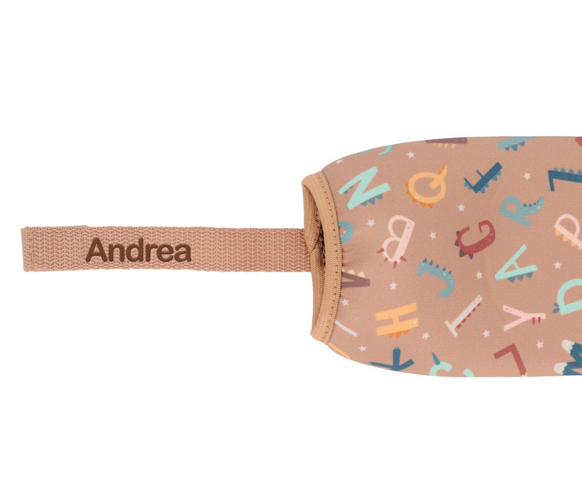 Borraccia Acciaio Fodera Funny Letters 350ml - Personalizzabile