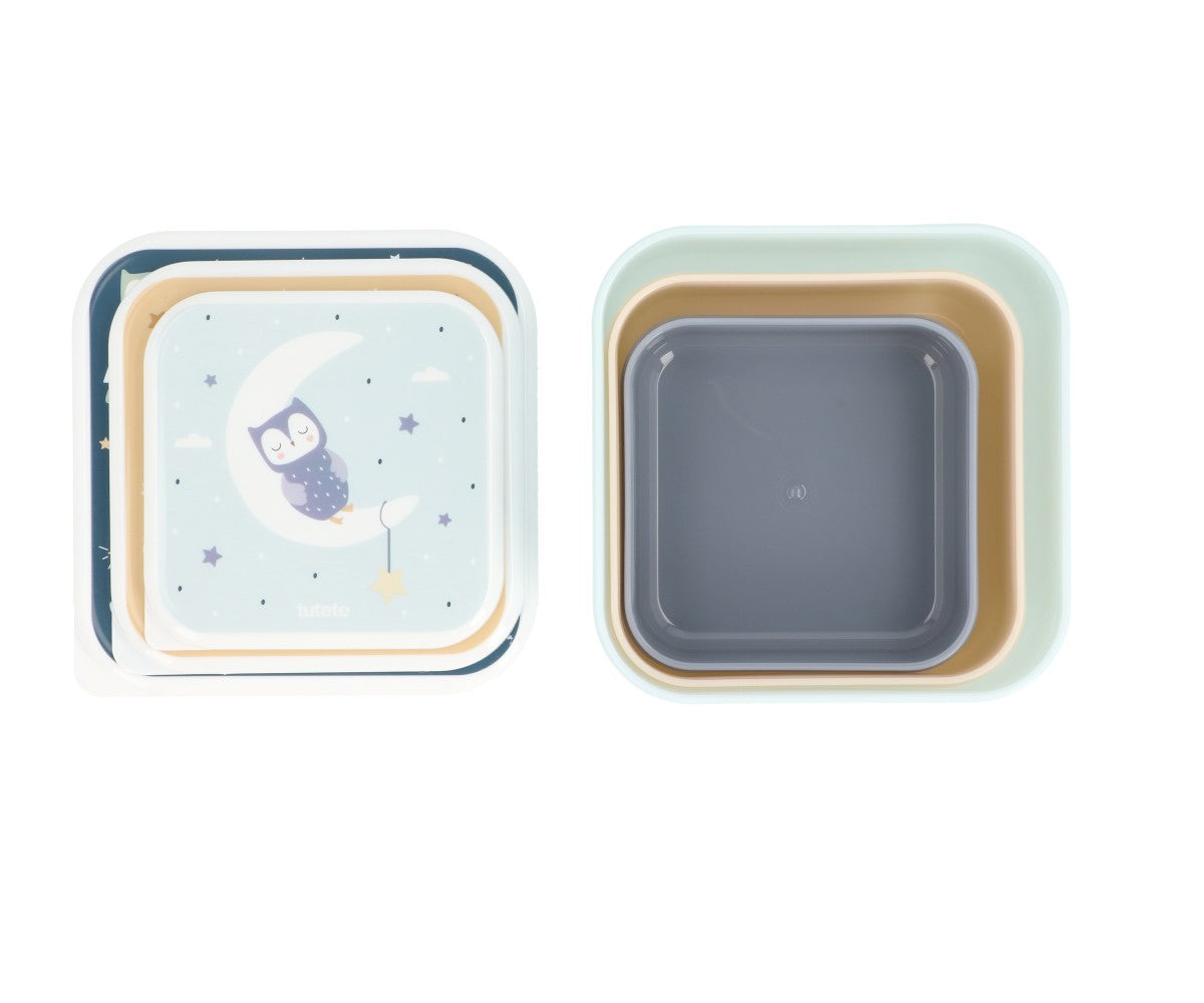 3 Scatoline Snack Tutete Magical Forest Personalizzabili con nome
