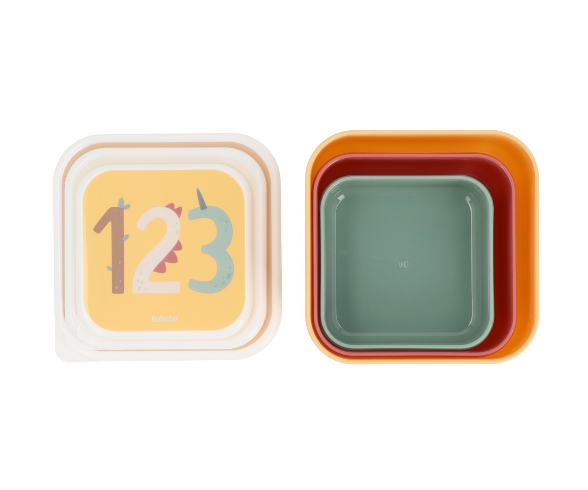 3 Scatoline Snack Tutete Funny Letters Personalizzabili con nome