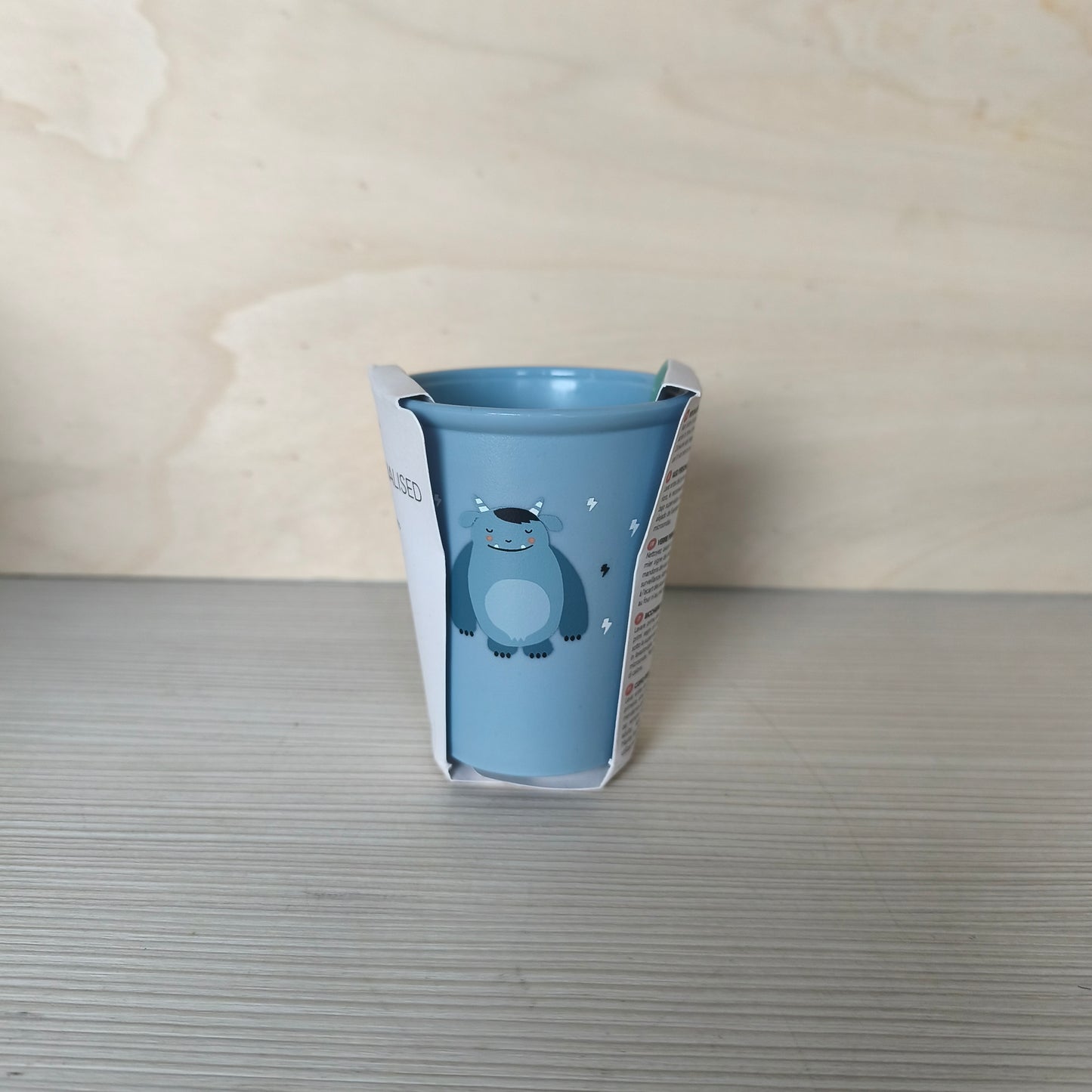 Bicchiere Monster - GIA' personalizzato EVAN - Col. Azzurro