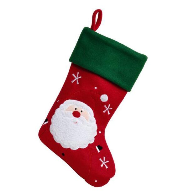 Calza della Befana Babbo Rosso e Verde - Personalizzata con nome