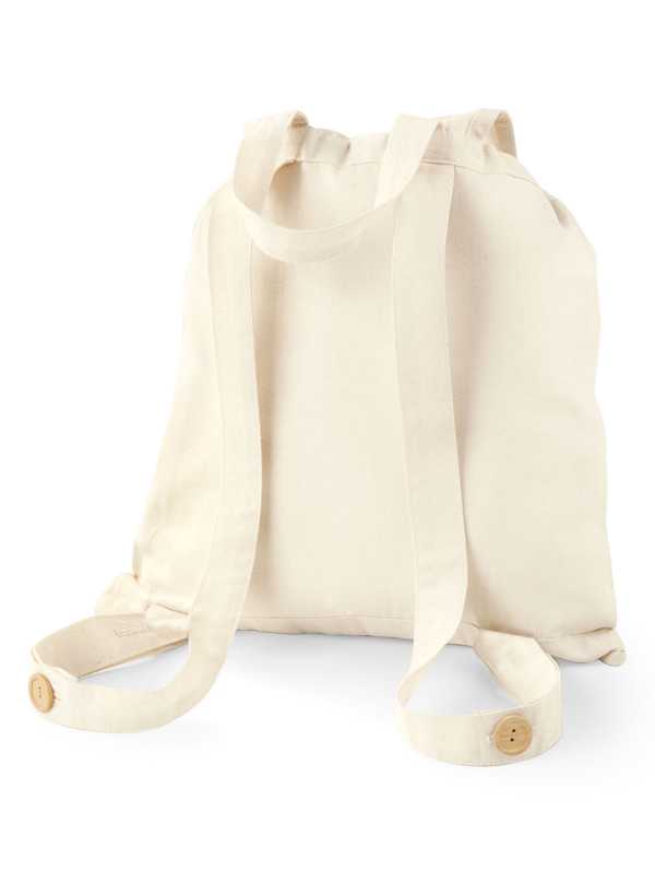 Zainetto in Cotone Organico - Personalizzabile con Disegno e Nome
