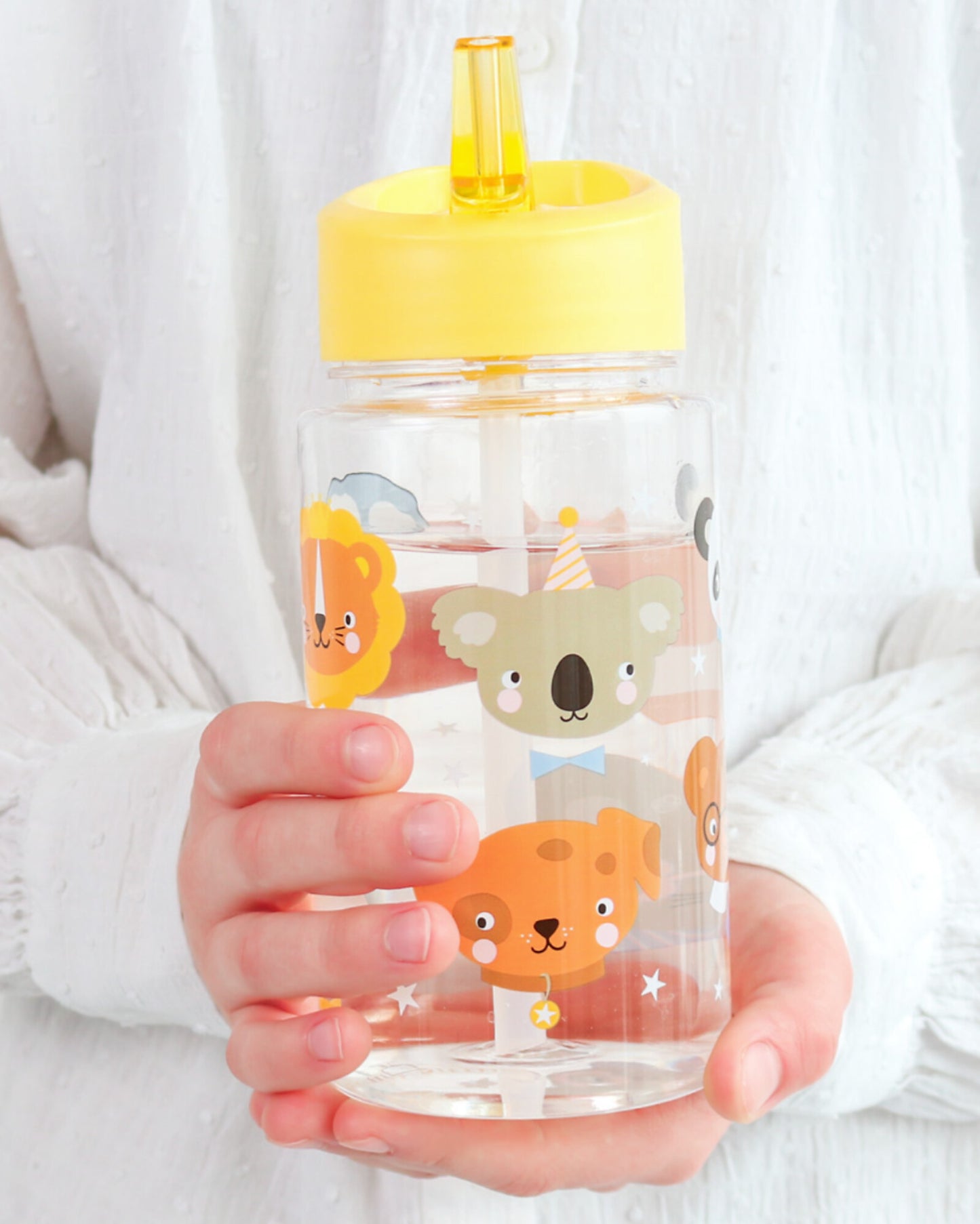 Borraccia con Cannuccia 450 ml - Amici Animali - Senza BPA