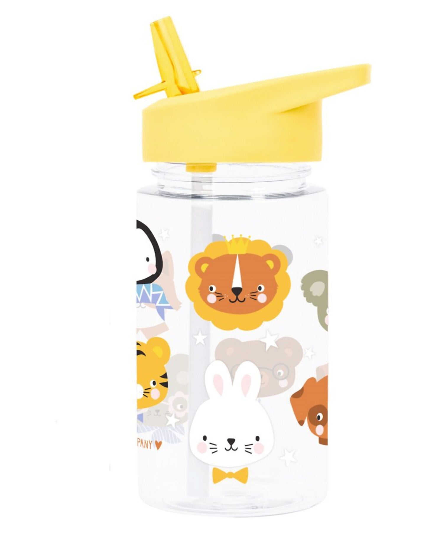 Borraccia con Cannuccia 450 ml - Amici Animali - Senza BPA