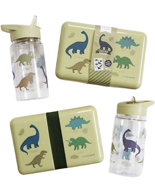 Borraccia con Cannuccia 450 ml - Dinosauri - Senza BPA - Fili e Stelle