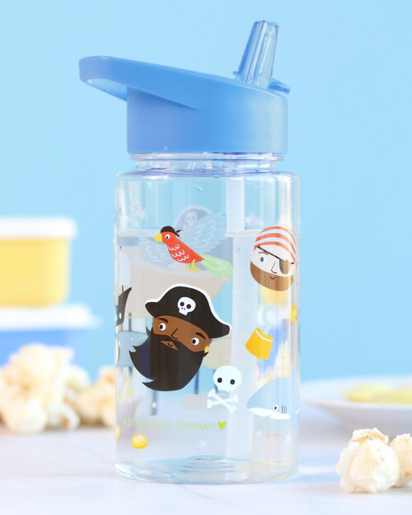 Borraccia con Cannuccia 450 ml - Pirati - Senza BPA