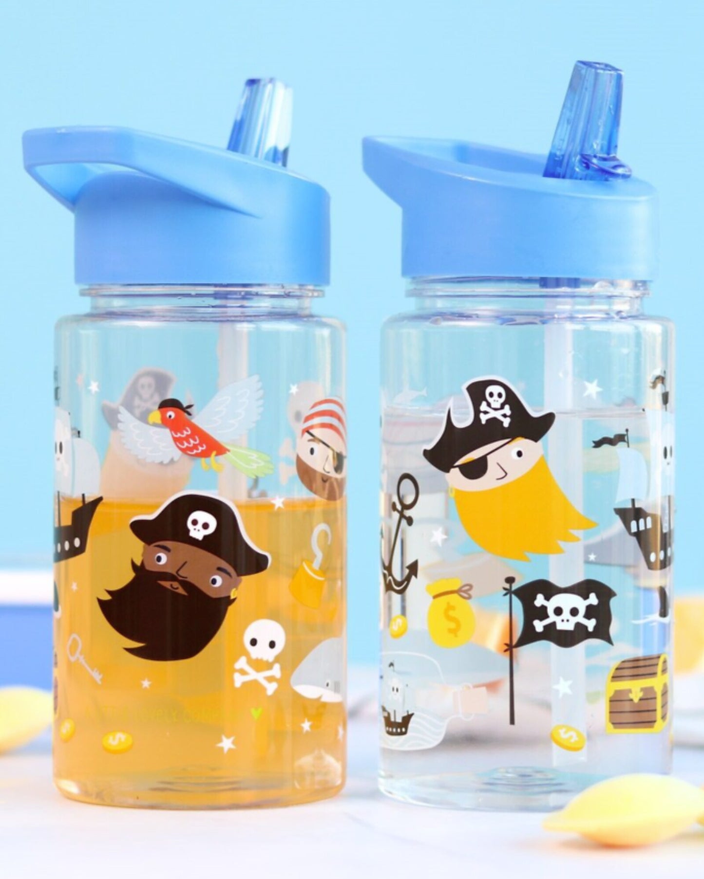 Borraccia con Cannuccia 450 ml - Pirati - Senza BPA