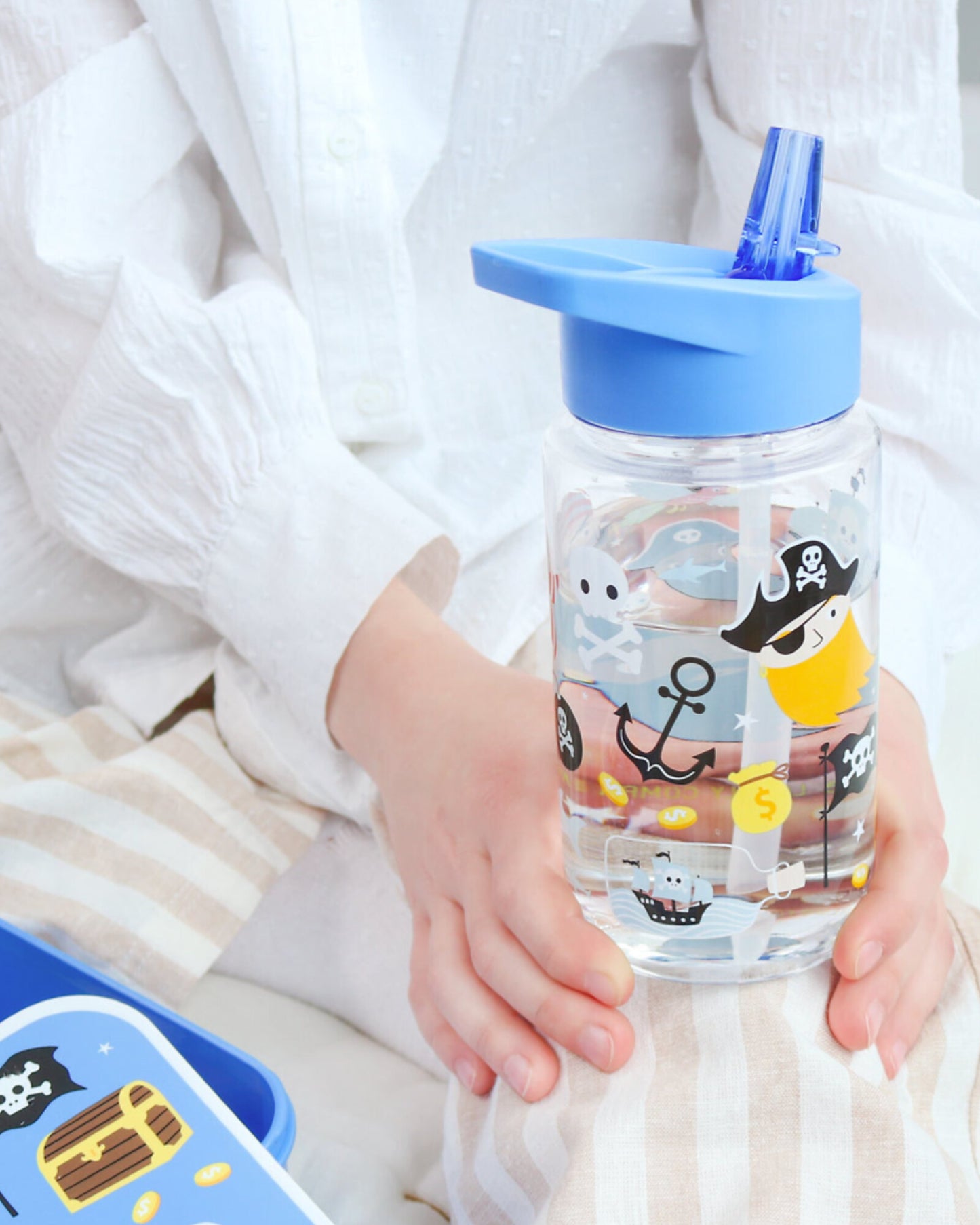 Borraccia con Cannuccia 450 ml - Pirati - Senza BPA