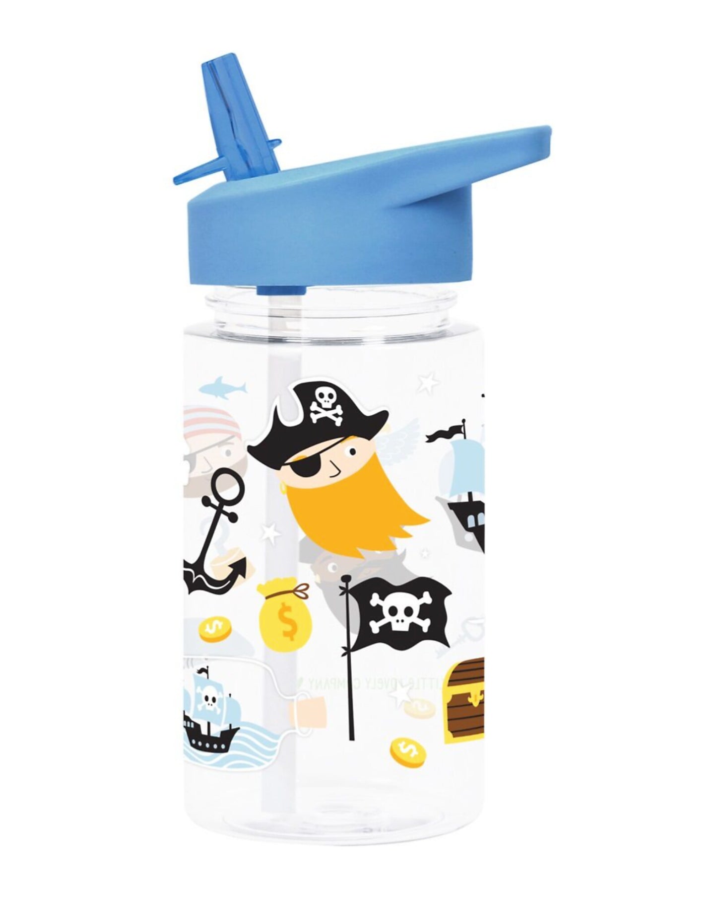 Borraccia con Cannuccia 450 ml - Pirati - Senza BPA