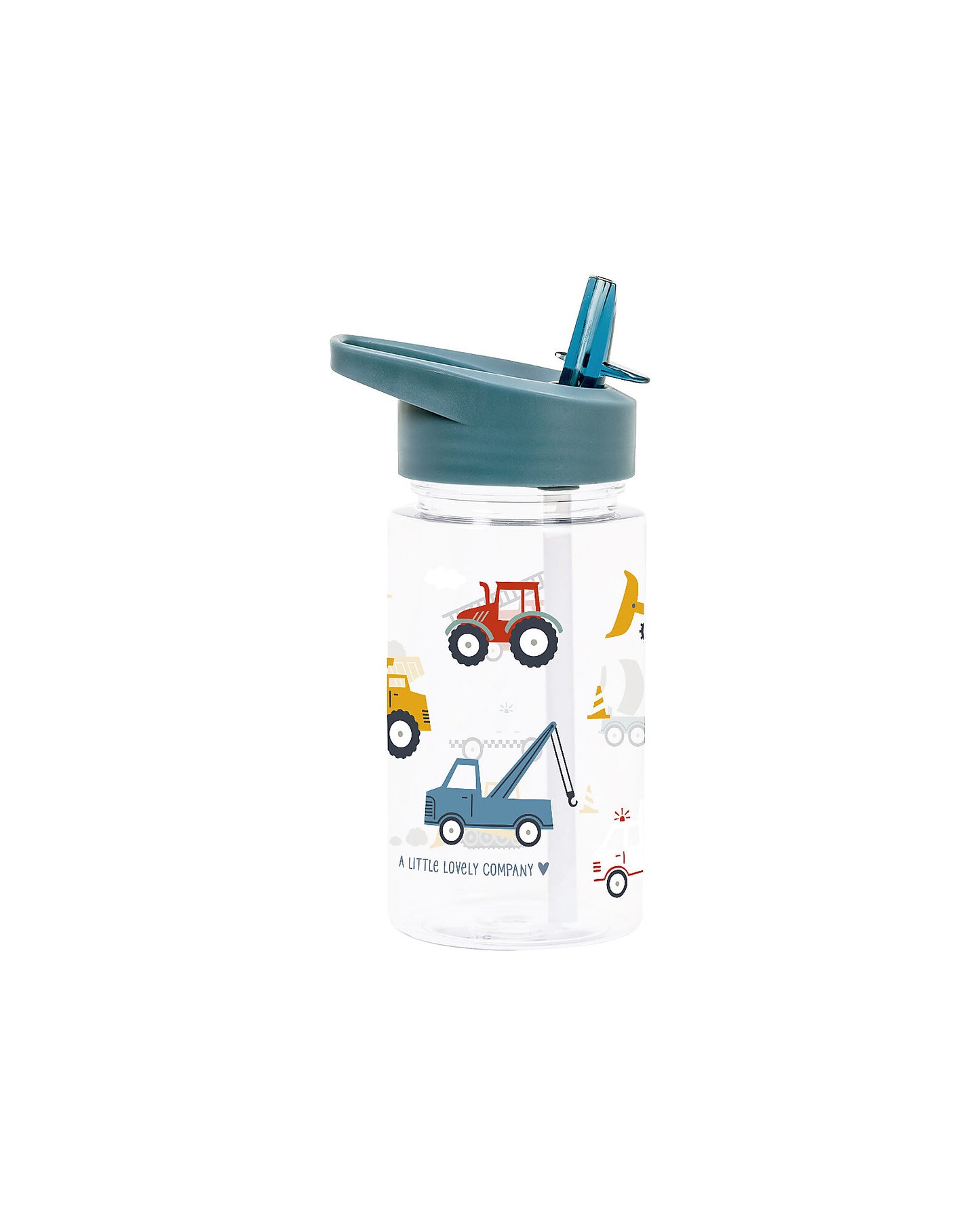 Borraccia con Cannuccia 450 ml - Veicoli - Senza BPA! - Fili e Stelle