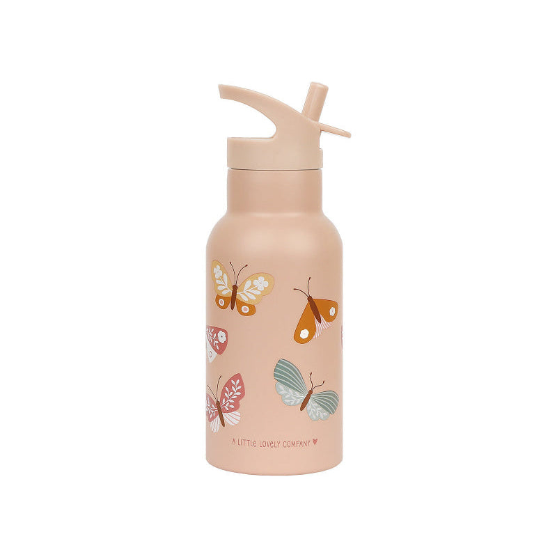 Borraccia Termica in Acciaio Inossidabile - 350 ml - Farfalle - Fili e Stelle