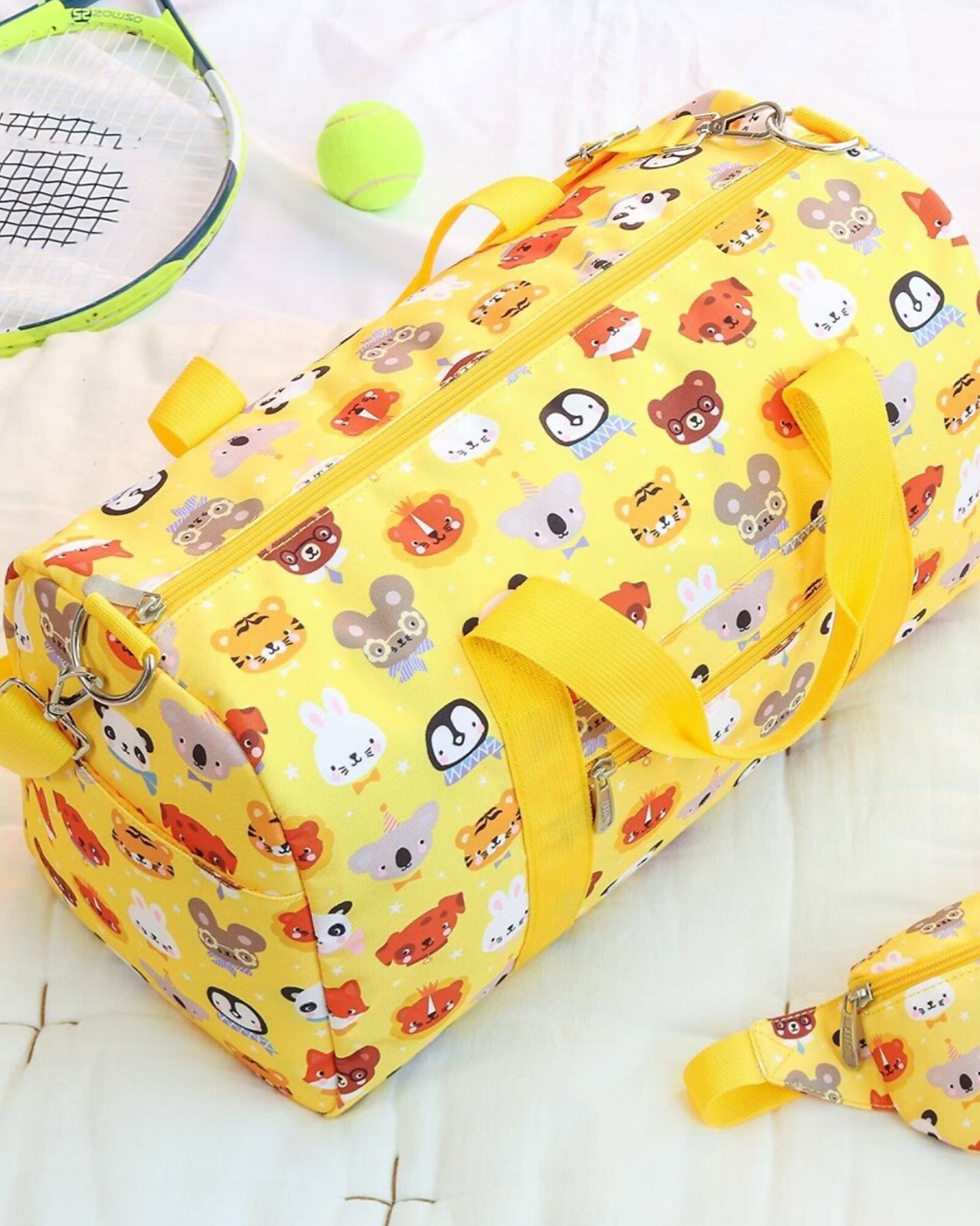 Borsa da Viaggio - Amici Animali - Dimensione Cabina 45x25x22.5cm - Personalizzabile con Nome