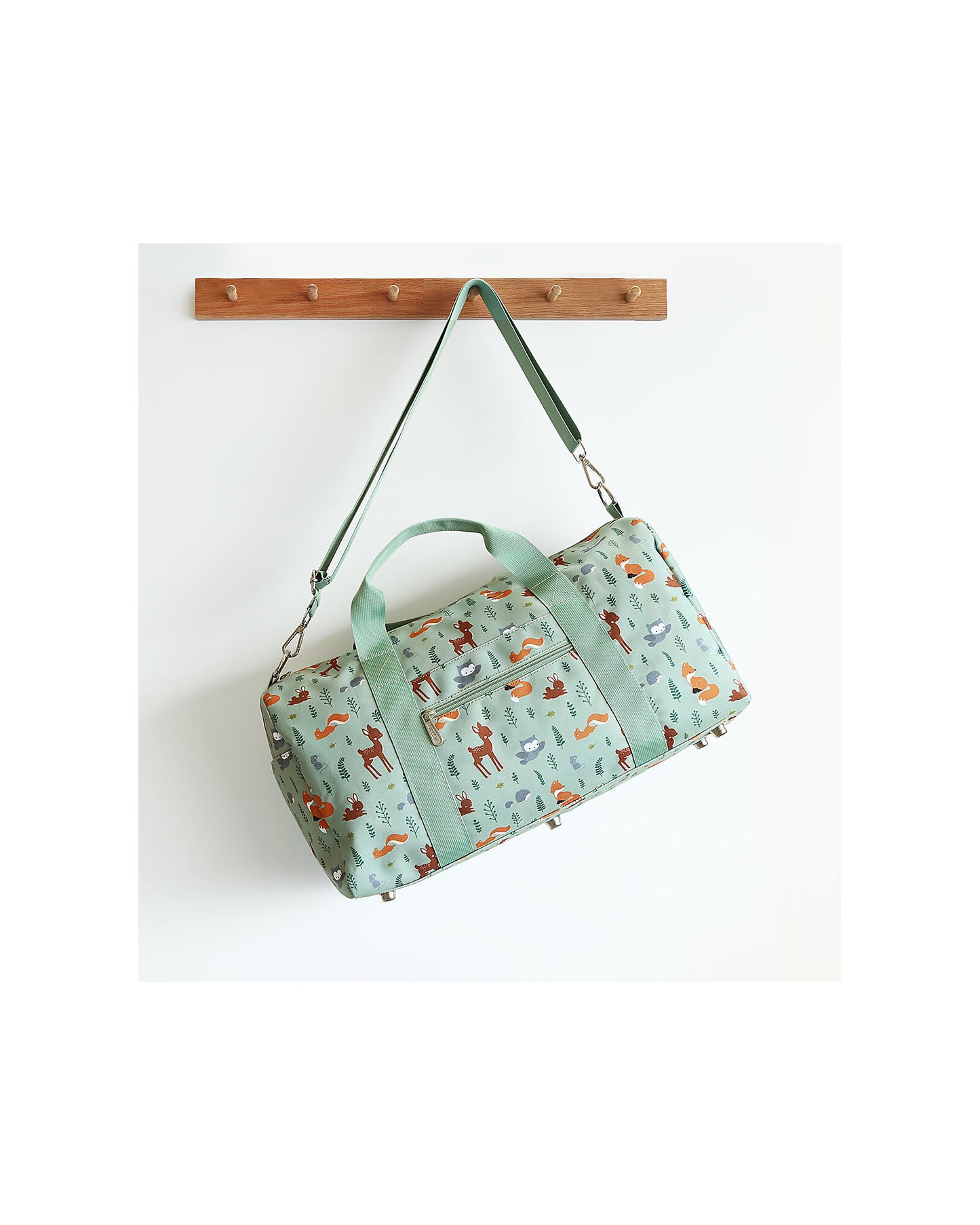Borsa da Viaggio - Amici della Foresta - Dimensione Cabina 45x25x22.5cm - Personalizzabile con Nome - Fili e Stelle