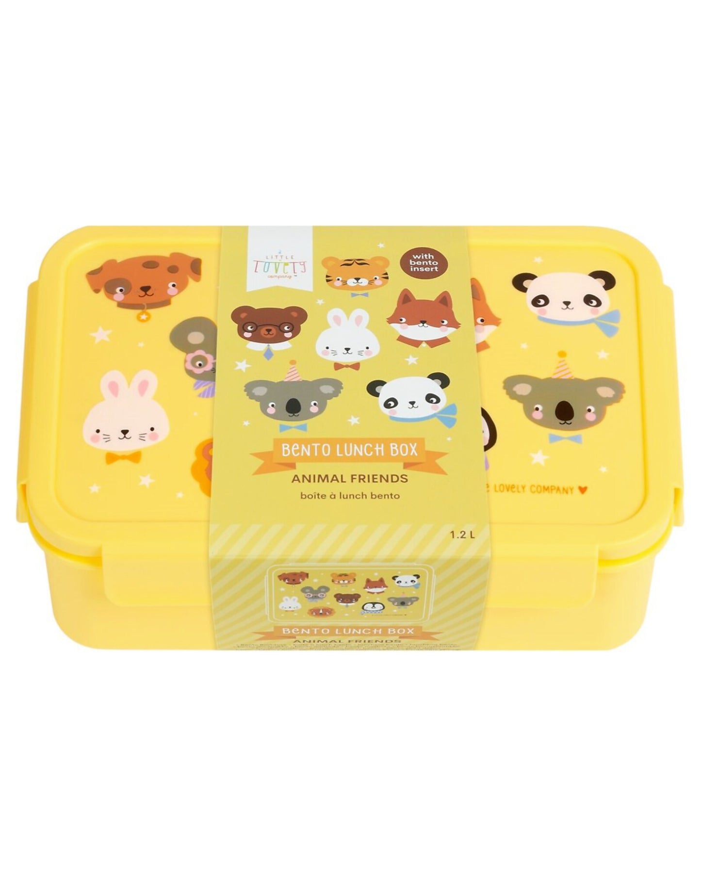 Porta Pranzo Bento - Amici Animali - Scomparti Estraibili - Personalizzabile con nome