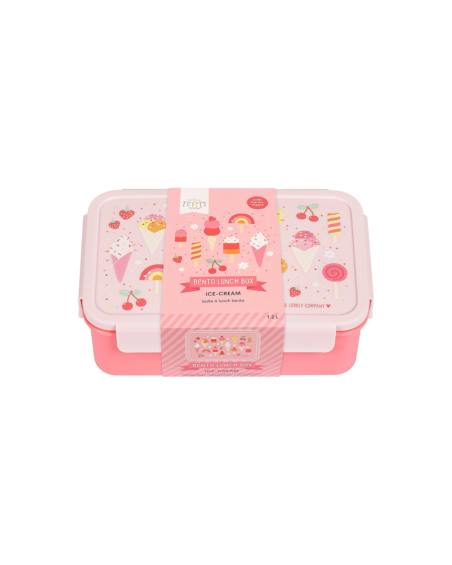 Porta Pranzo Bento - Gelati - con Scomparti Estraibili - Personalizzabile con Nome - Fili e Stelle