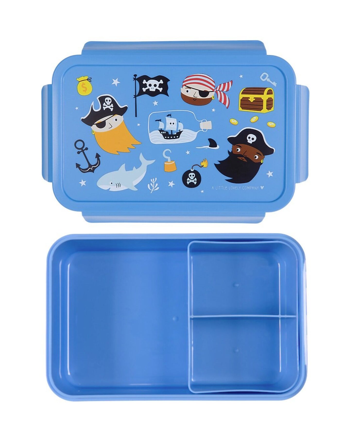 Porta Pranzo Bento - Pirati - Scomparti Estraibili - Personalizzabile con nome