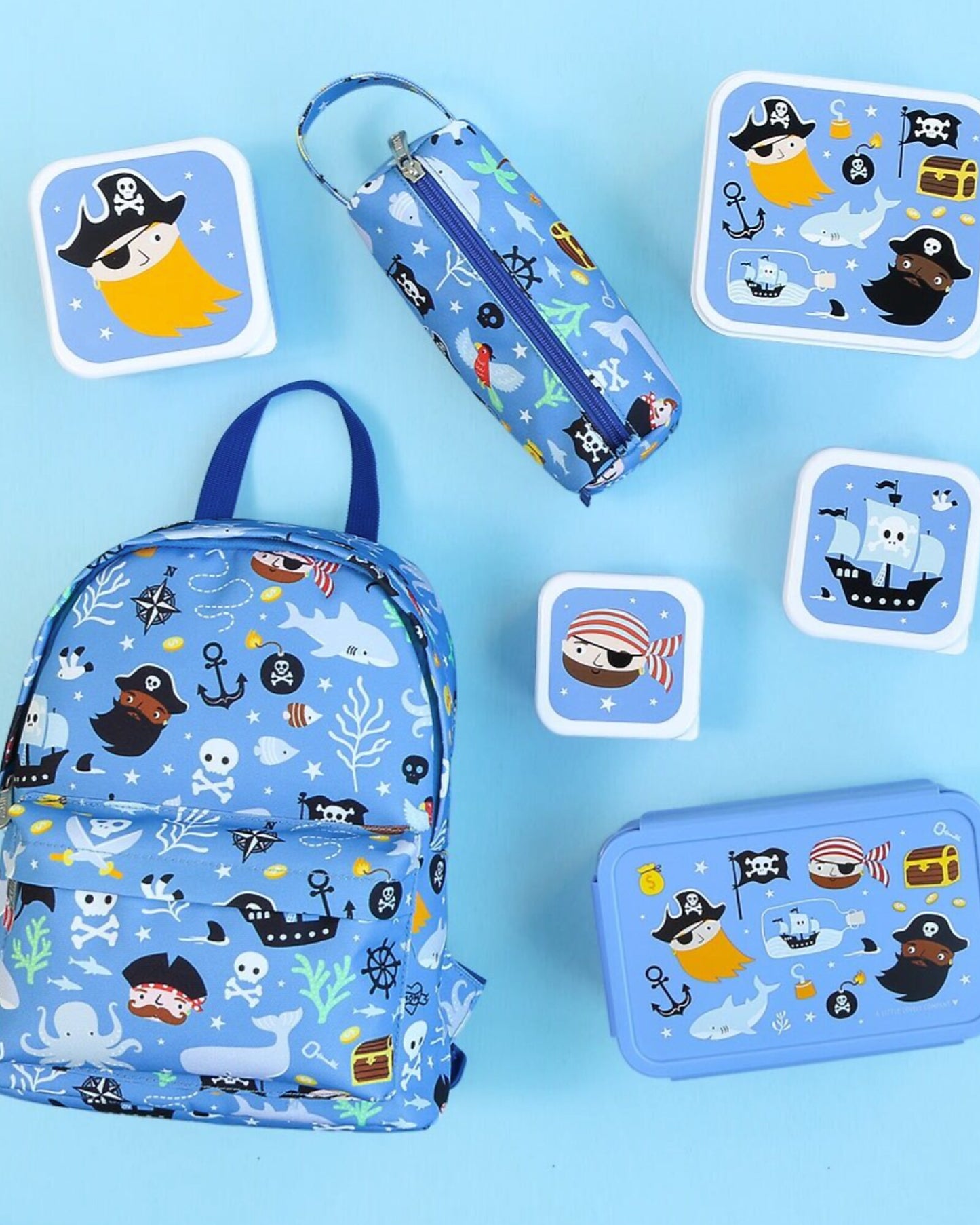 Porta Pranzo Bento - Pirati - Scomparti Estraibili - Personalizzabile con nome