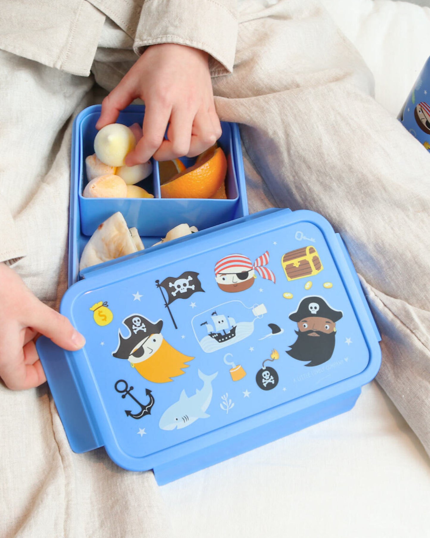 Porta Pranzo Bento - Pirati - Scomparti Estraibili - Personalizzabile con nome