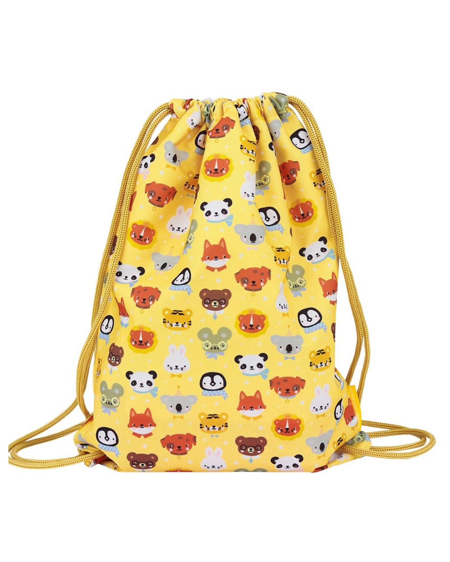 Sacca con Chiusura a Coulisse - Amici animali - 32 x 42 cm - Personalizzabile con nome
