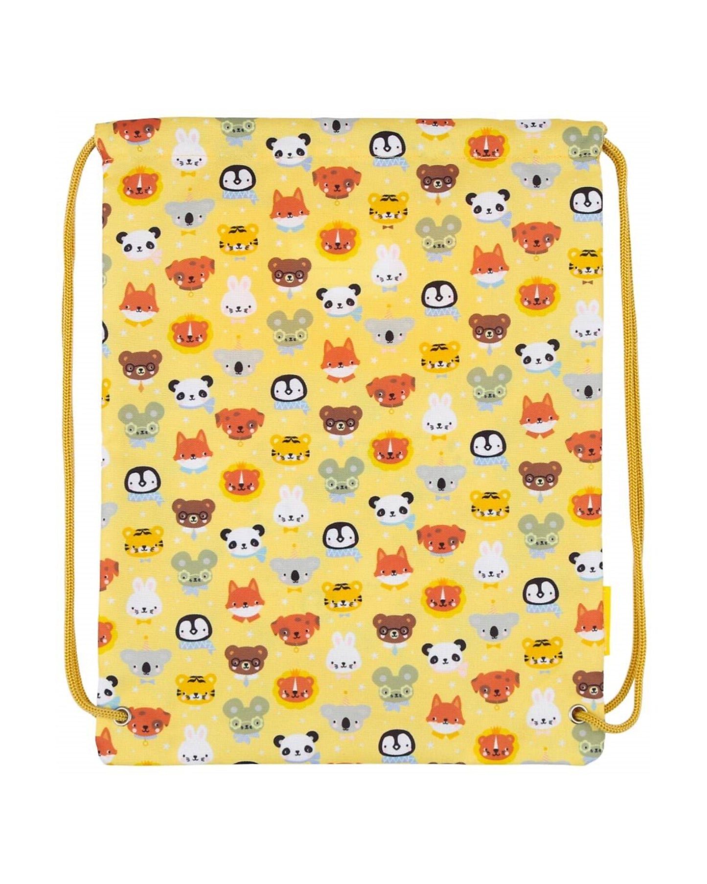 Sacca con Chiusura a Coulisse - Amici animali - 32 x 42 cm - Personalizzabile con nome