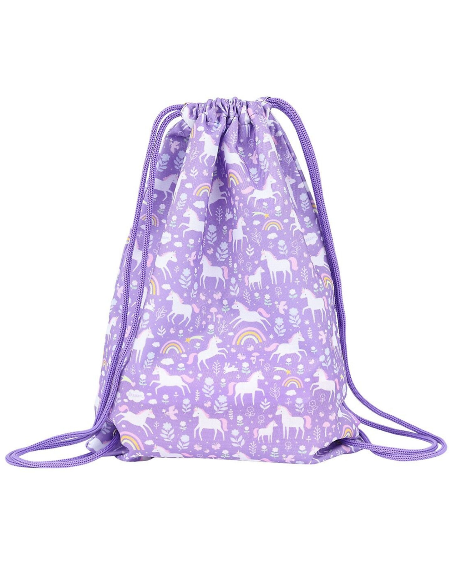 Sacca con Chiusura a Coulisse - Unicorn dreams - 32 x 42 cm - Personalizzabile con nome