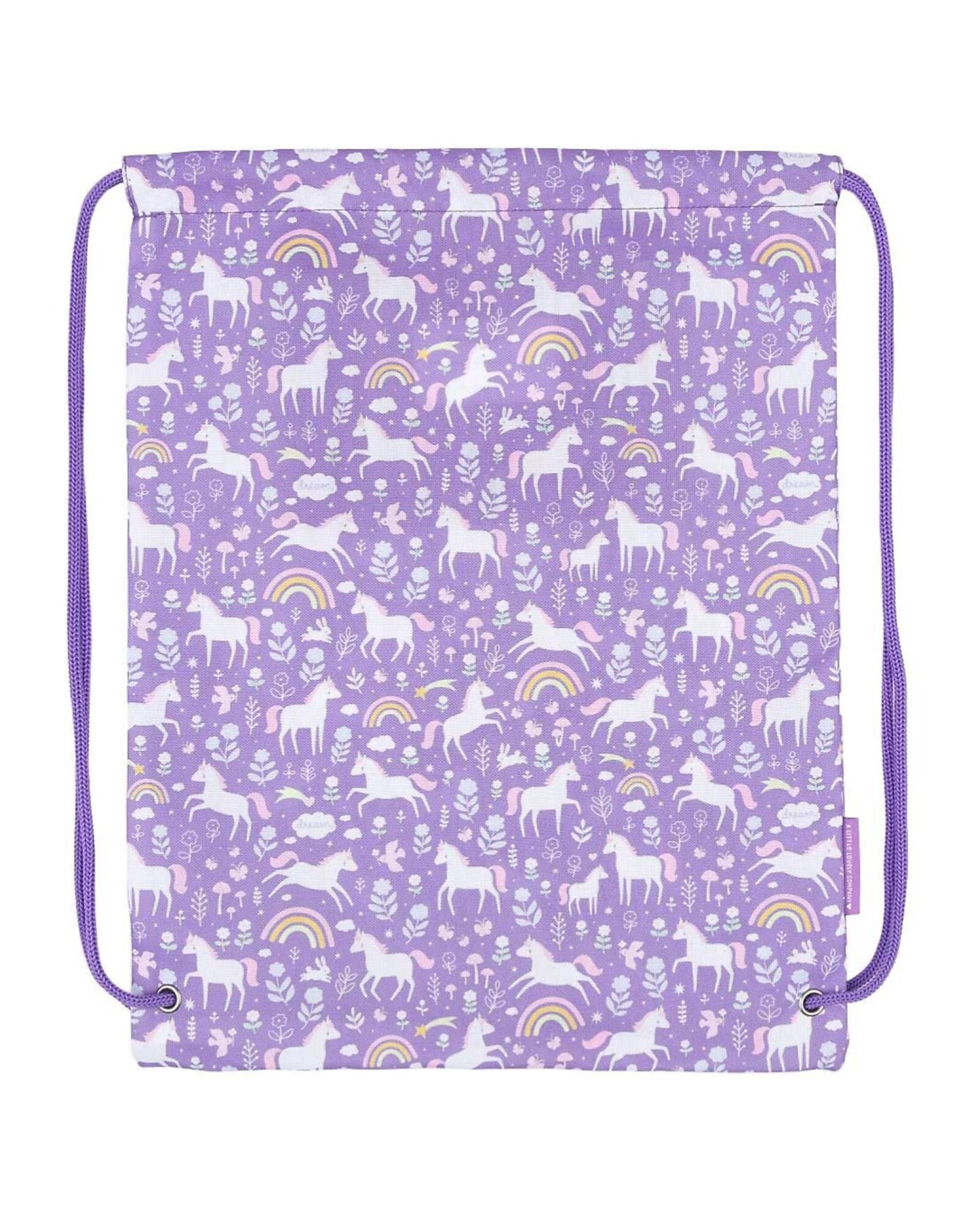 Sacca con Chiusura a Coulisse - Unicorn dreams - 32 x 42 cm - Personalizzabile con nome