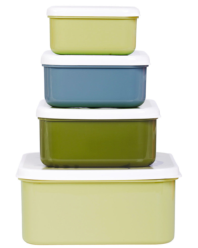 Set di Contenitori Porta Pranzo e Porta Merenda - Dinosauri - Personalizzabili con Nome - Fili e Stelle
