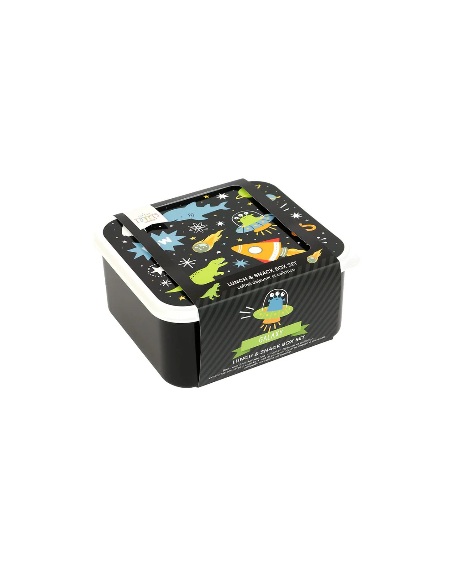 Set di Contenitori Porta Merenda - Galaxy - Personalizzabili con Nome - Fili e Stelle