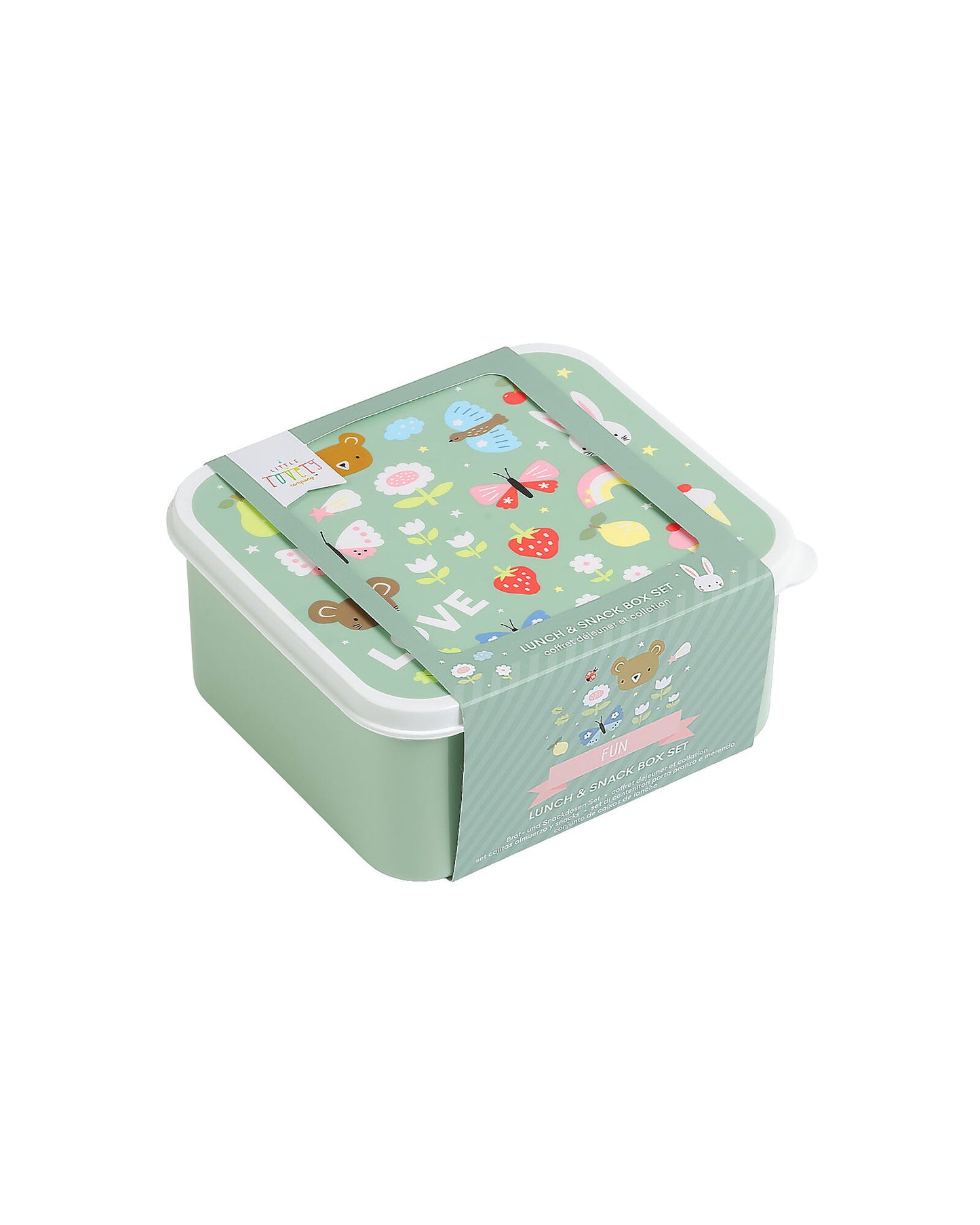 Set di Contenitori Porta Pranzo e Porta Merenda - Gioia - Fili e Stelle