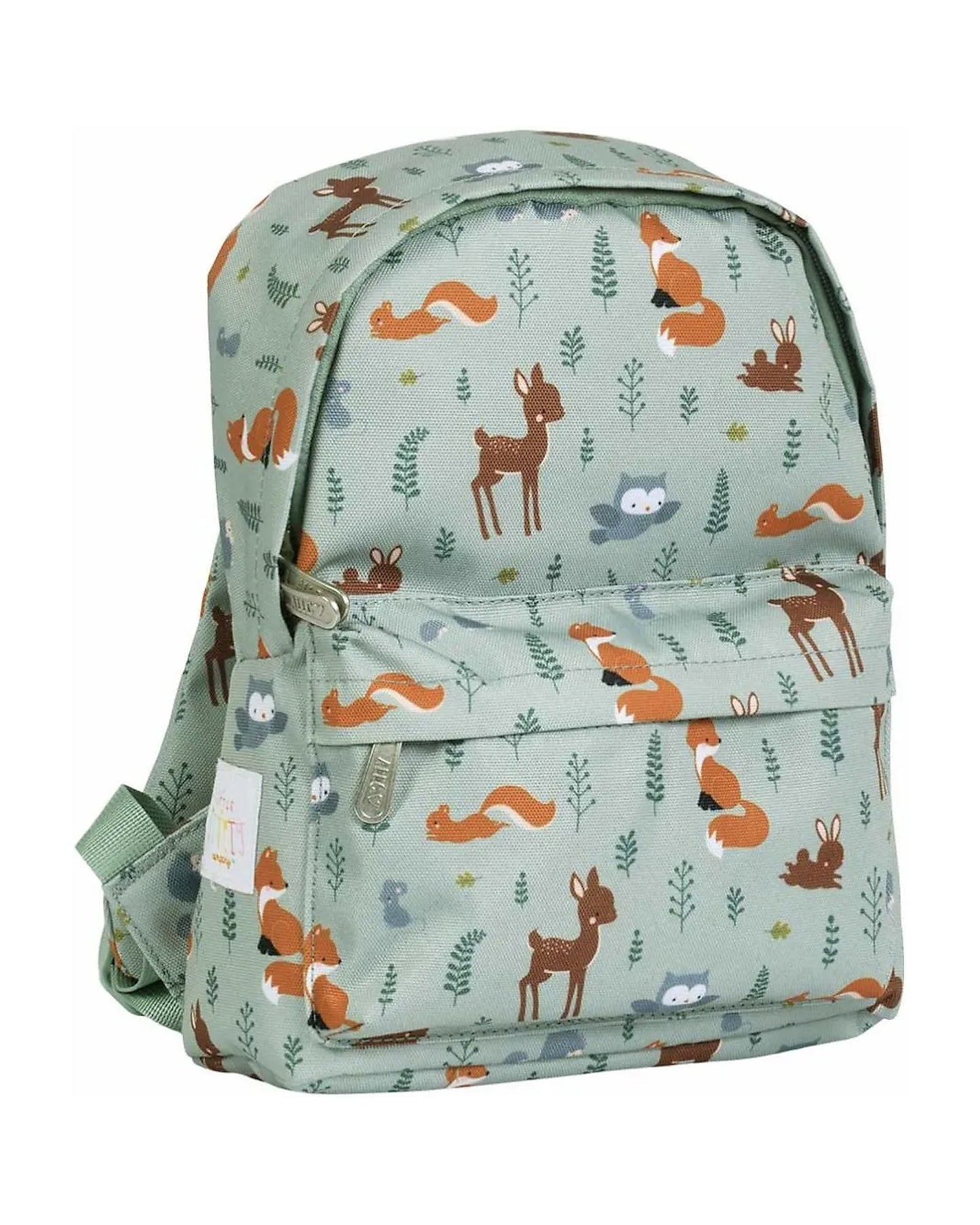 Zainetto Piccolo Amici della Foresta - 23,5x30x10 cm - Personalizzabile con il nome - Fili e Stelle