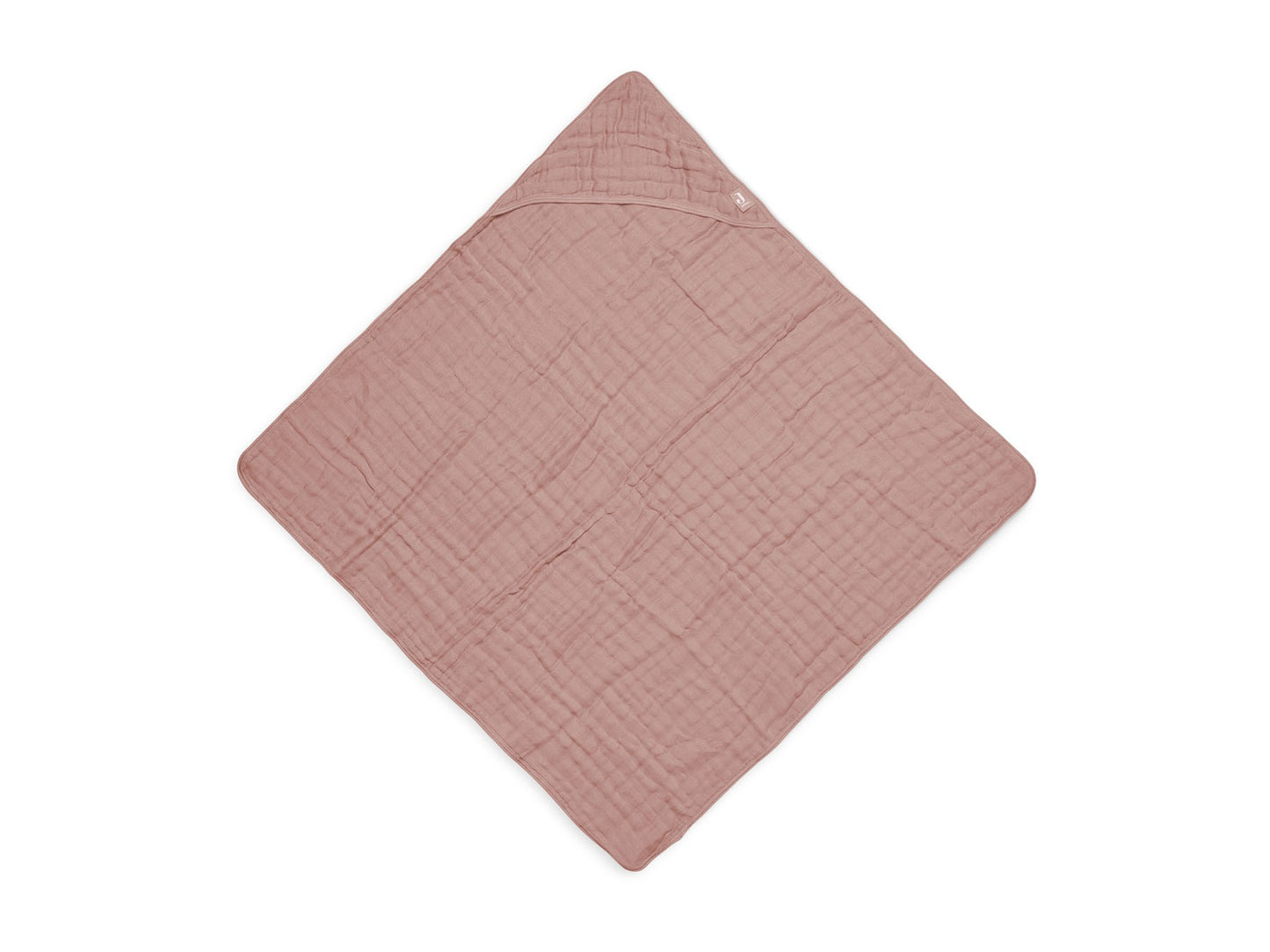 Accappatoio Triangolo Wrinkled Cotton - 75x75cm - Rosewood - Personalizzabile - Fili e Stelle