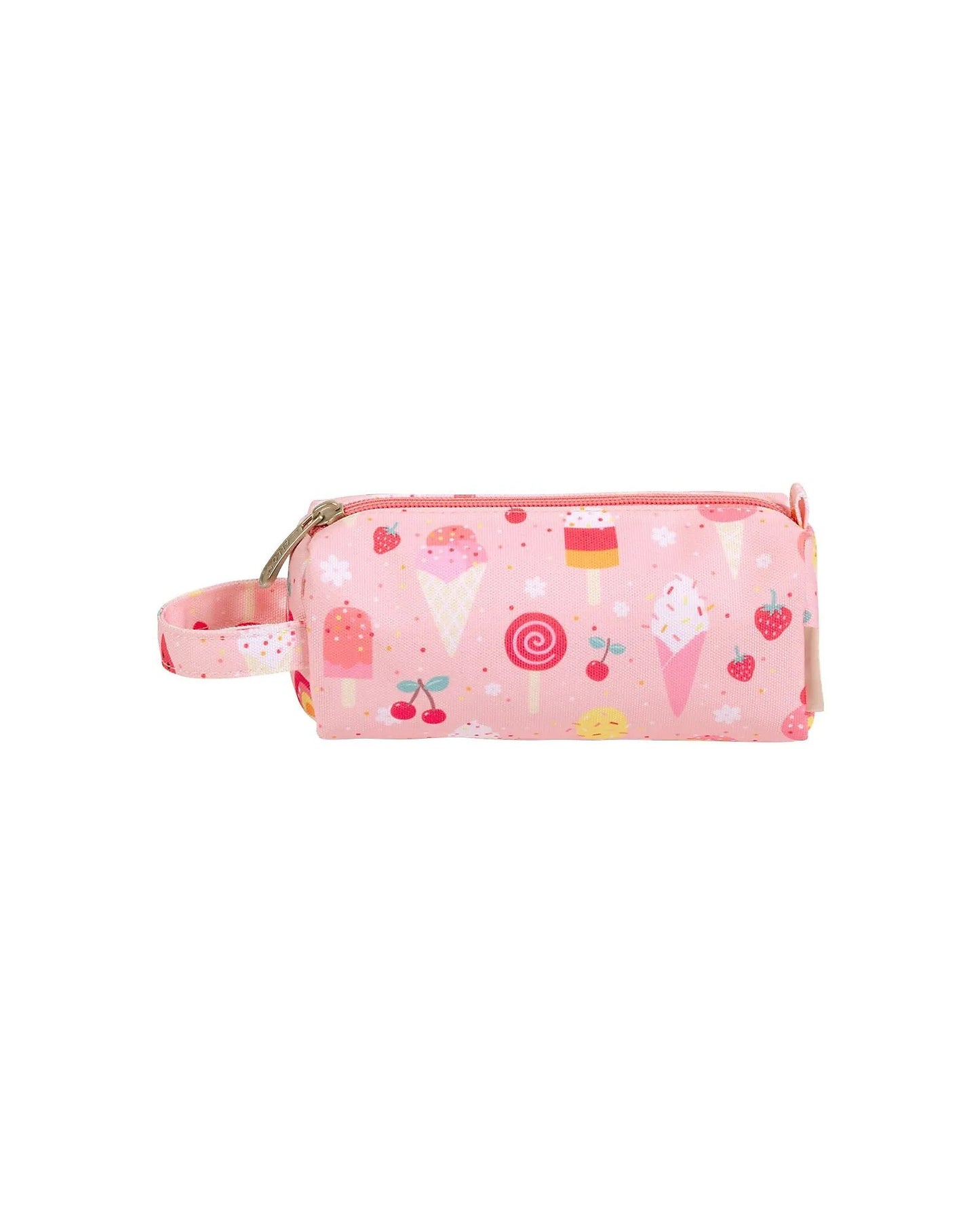 Astuccio per la Scuola con Chiusura a Zip - Gelato - 20x8x7 cm - Personalizzabile con Nome - Fili e Stelle