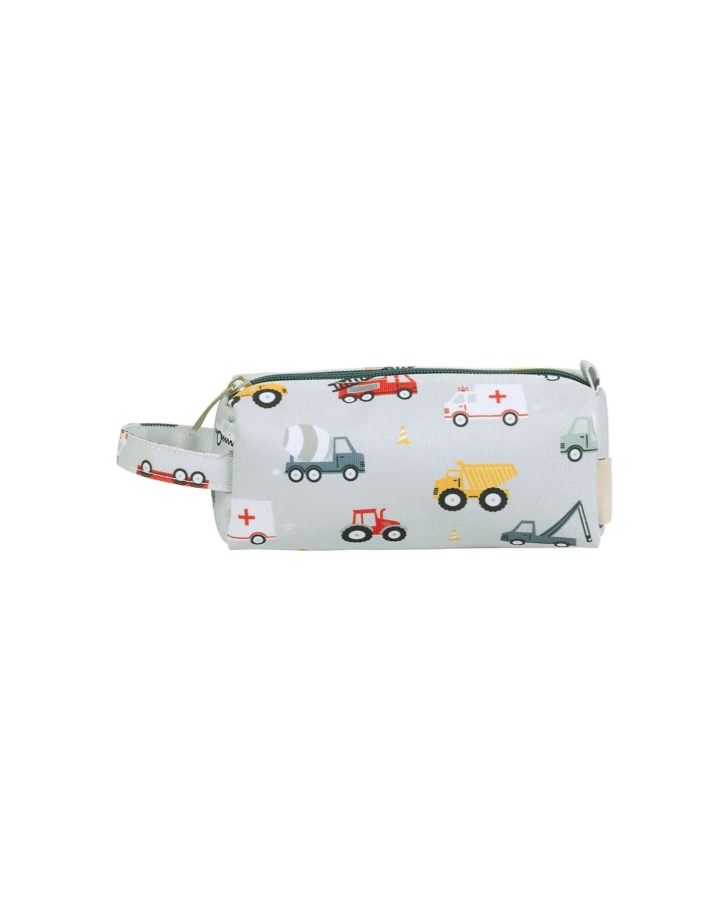 Astuccio per la Scuola con Chiusura a Zip - Veicoli - 20x8x7 cm - Personalizzabile con Nome - Fili e Stelle