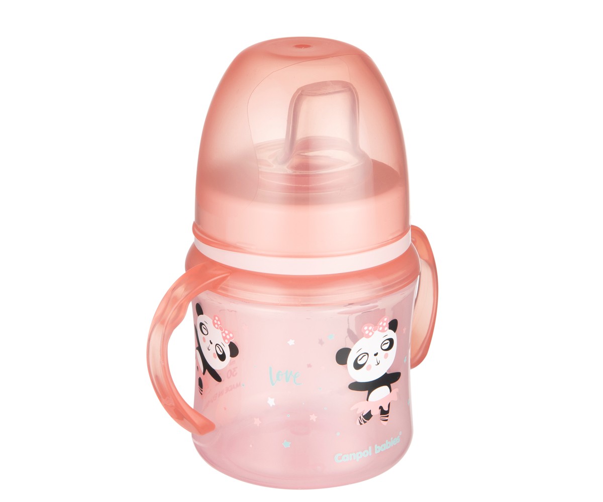 Bicchiere Antigoccia Panda 120ml - Personalizzato con nome AZZURRA - Fili e Stelle