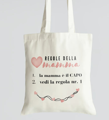 Borsa in Tela Tote Bag Colorata - Personalizzabile - Fili e Stelle