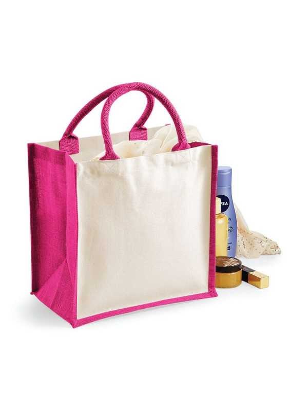Borsa Juta Tote Personalizzabile Fucsia - Fili e Stelle