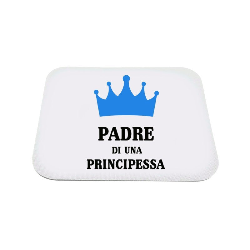 Mousepad rettagolare festa del papà: Padre di una Principessa - Fili e Stelle