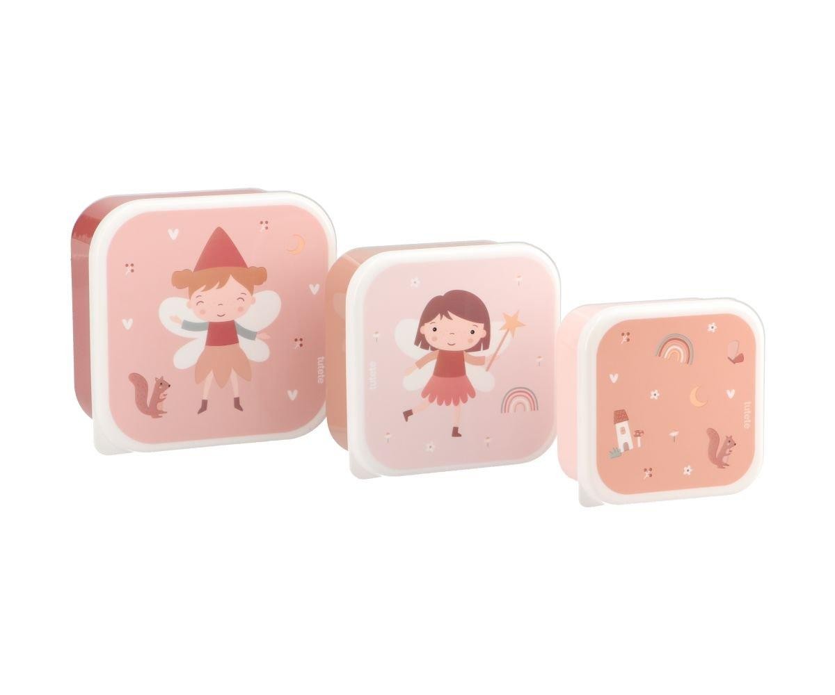 Set 3 Scatoline Snack Wild Fairies Personalizzabile - Fili e Stelle