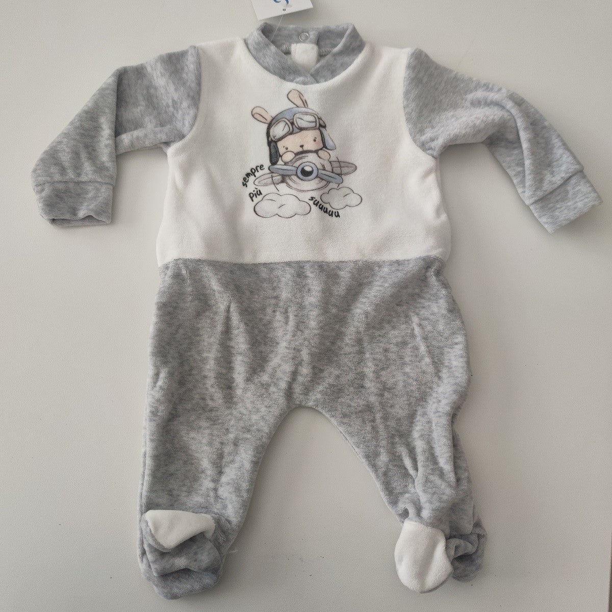 Tutina Neonato Aviatore 1/3 mesi - Fili e Stelle