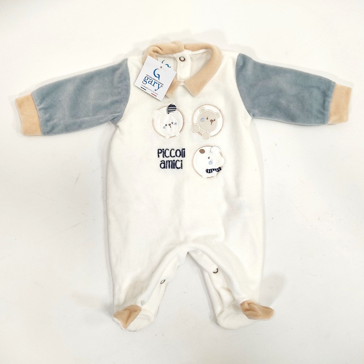 Tutina Neonato Piccoli Amici 6/9 mesi - Fili e Stelle